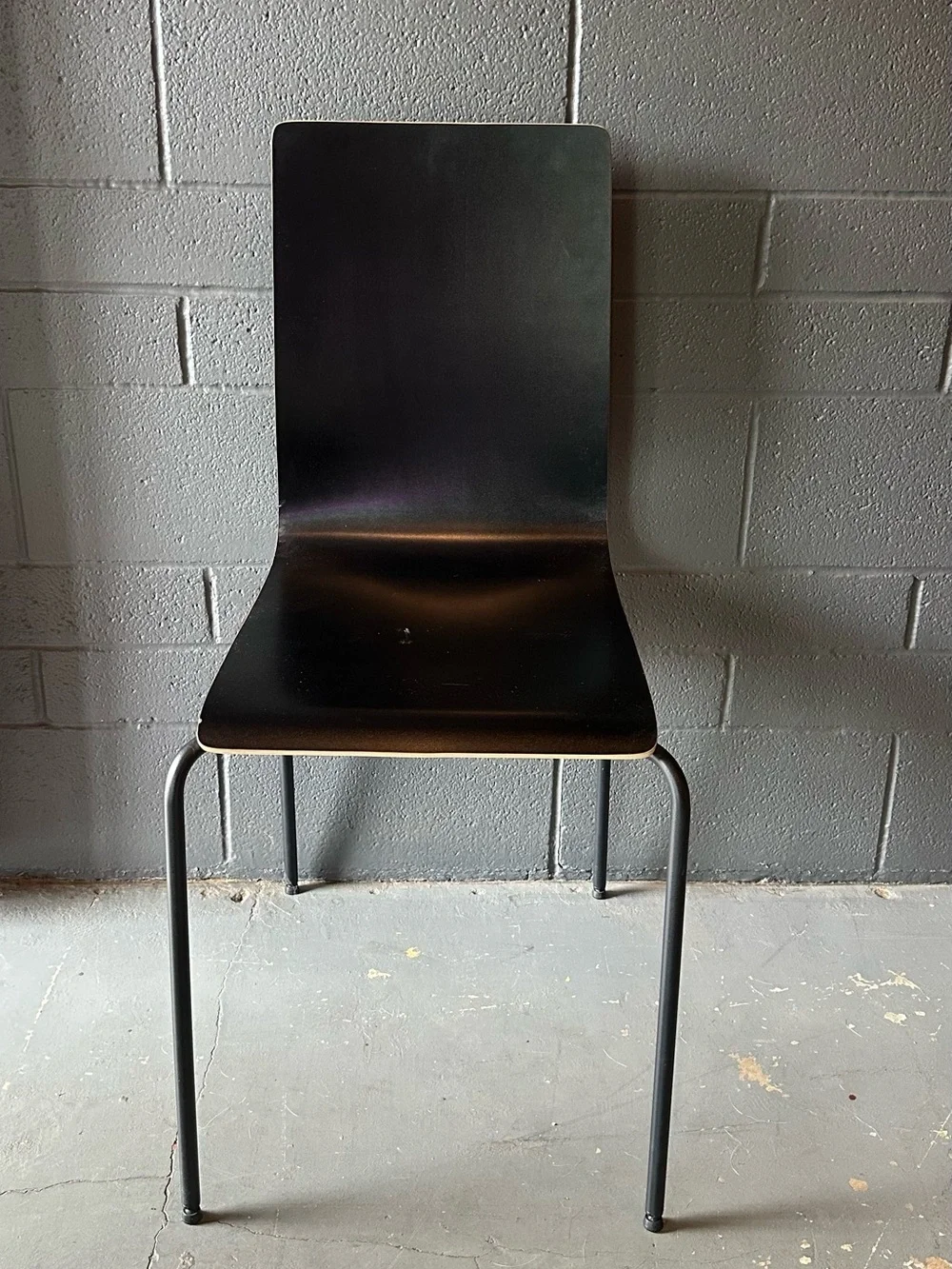 Black IKEA MARTIN Dining Chair - Minimalist / Stackable